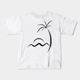 Sunset island Kids T-Shirt